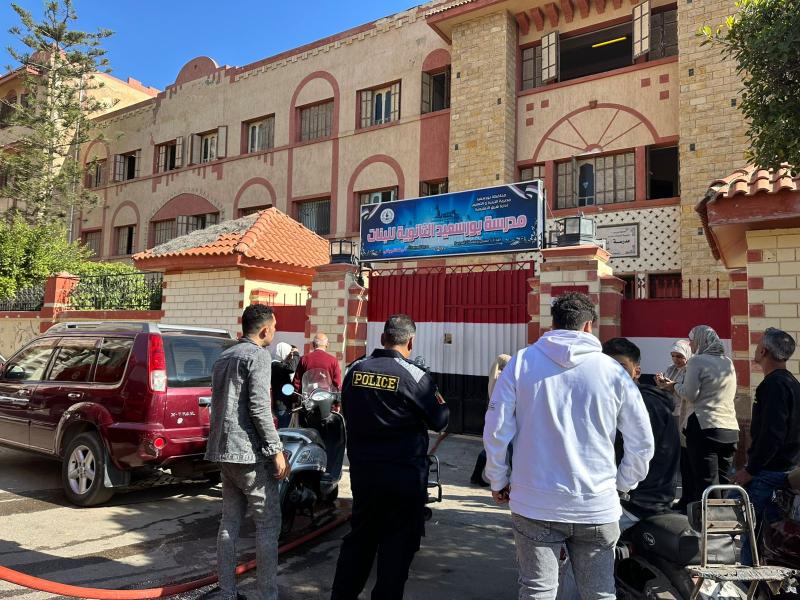 حريق في مدرسة 