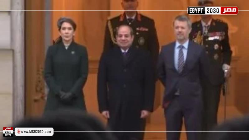 الرئيس السيسي وملك الدنمارك
