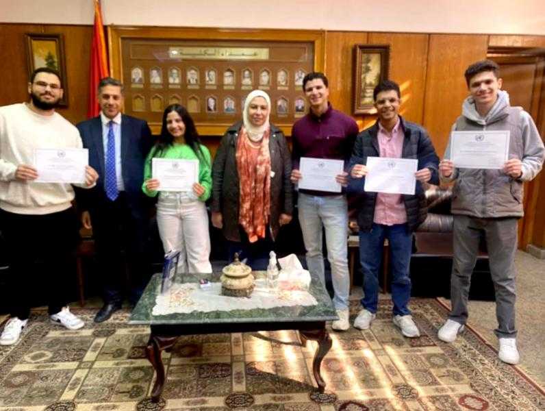 طلاب كلية الألسن بجامعة عين شمس يجتازون برنامج تدريبي بالمقصورة العربية بمقر الأمم المتحدة في فيينا