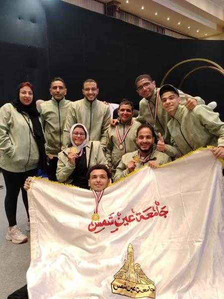أربع ذهبيات وفضيتان وثلاث برونزيات حصيلة مشاركة ذوي الهمم بجامعة عين شمس في بطولة الجامعات