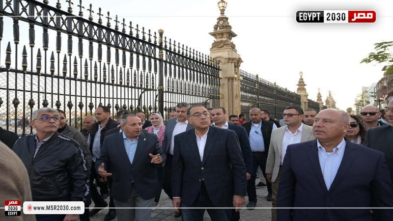 الدكتور مصطفى مدبولي، رئيس مجلس الوزراء خلال جولته