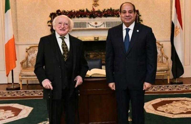 الرئيس السيسي يثمن المواقف الإيجابية الأيرلندية تجاه القضية الفلسطينية والتطورات بالمنطقة