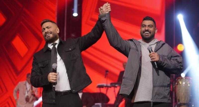 تامر حسني يحيي حفلاً ناجحاً في الكويت بمشاركة النجم آدم