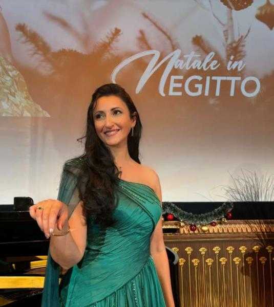 أميرة سليم تُحيي حفل الكريسماس في الأكاديمية المصرية للفنون بروما