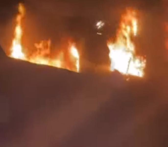 حريق شقة 