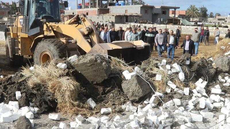 محافظ كفرالشيخ: تنفيذ 8 قرارات إزالة بمساحة 1420م2 بمركز الحامول