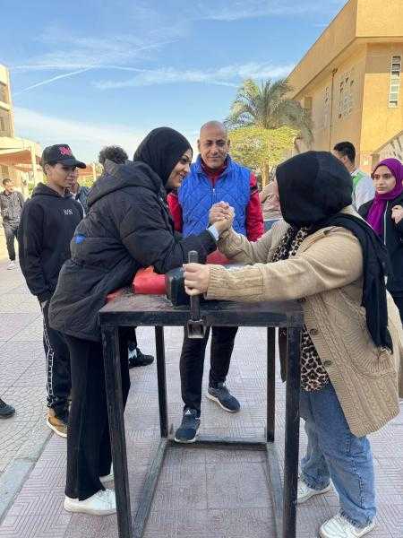 جامعة حلوان تنظم مهرجان الرياضة للجميع لطلاب الجامعة