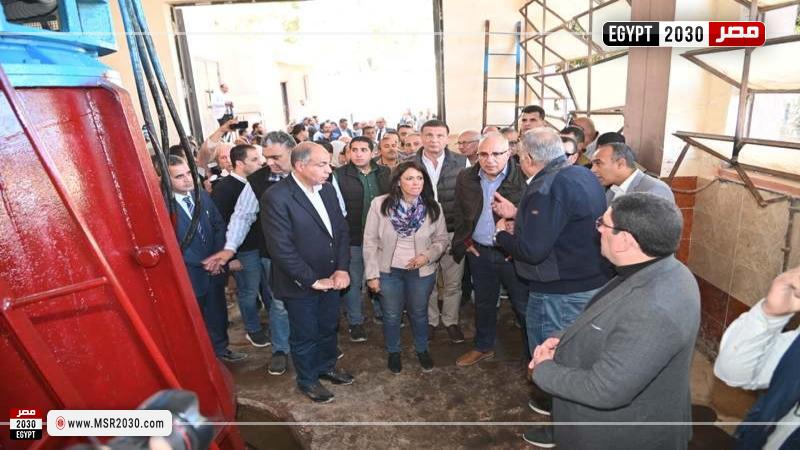 تفقد وزير الري محطة طرفا ٣ بمحافظة المنيا