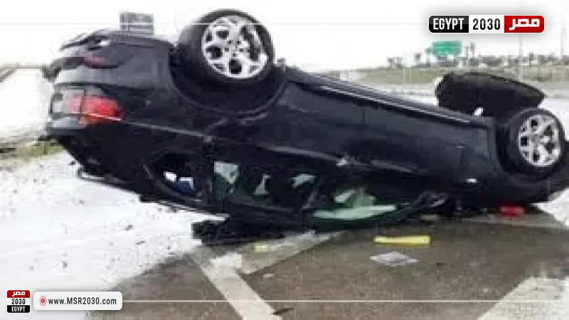 انقلاب سيارة ملاكي