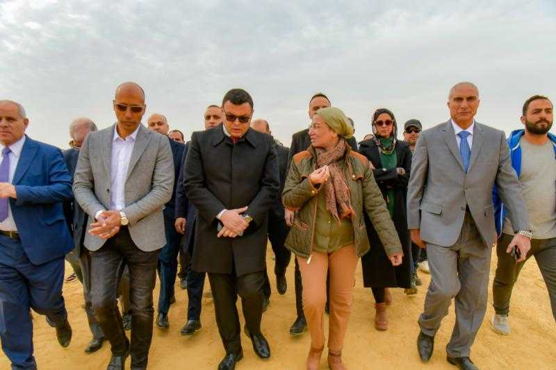 وزيرا البيئة والإسكان يتفقدان موقع مشروع تدوير مخلفات البناء والهدم ونواتج الحفر بمدينة القاهرة الجديدة