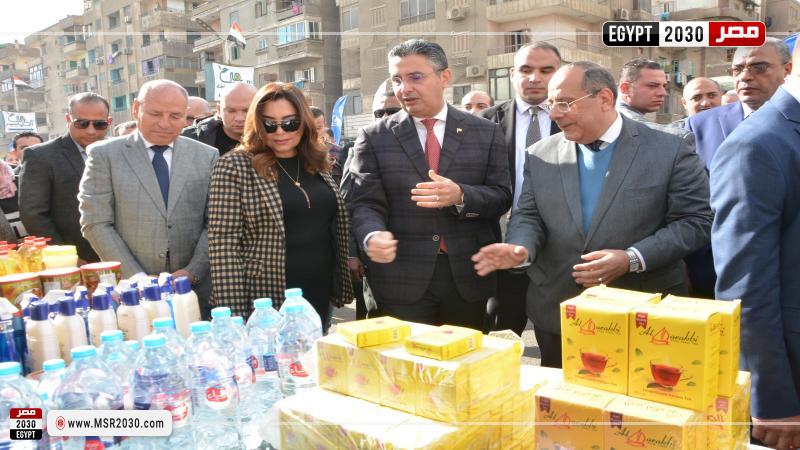 وزيرا التموين والتجارة الداخلية والتنمية المحلية ومحافظ القاهرة