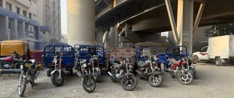 ضبط 9 لصوص ارتكبوا 26 جريمة سرقة دراجات نارية وماكينة ري فى الشرقية والجيزة