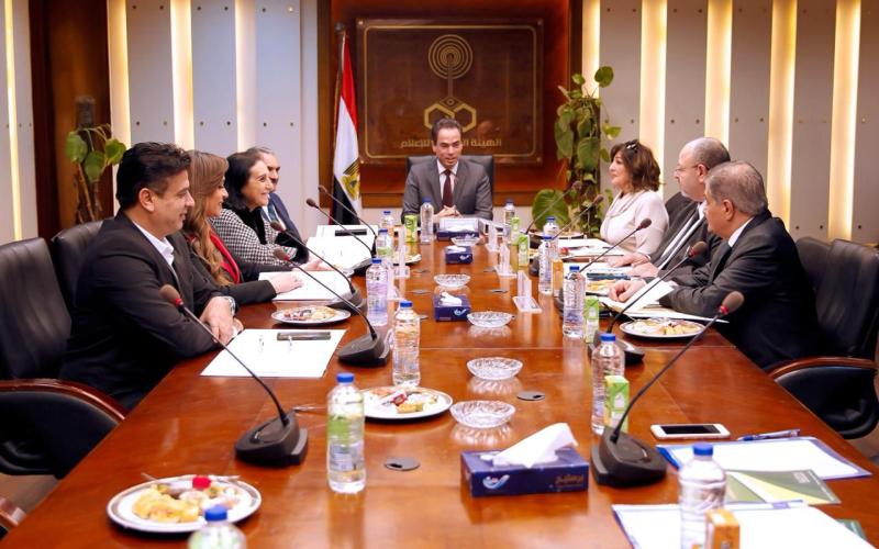 المسلماني فى اجتماع الهيئة الوطنية للإعلام