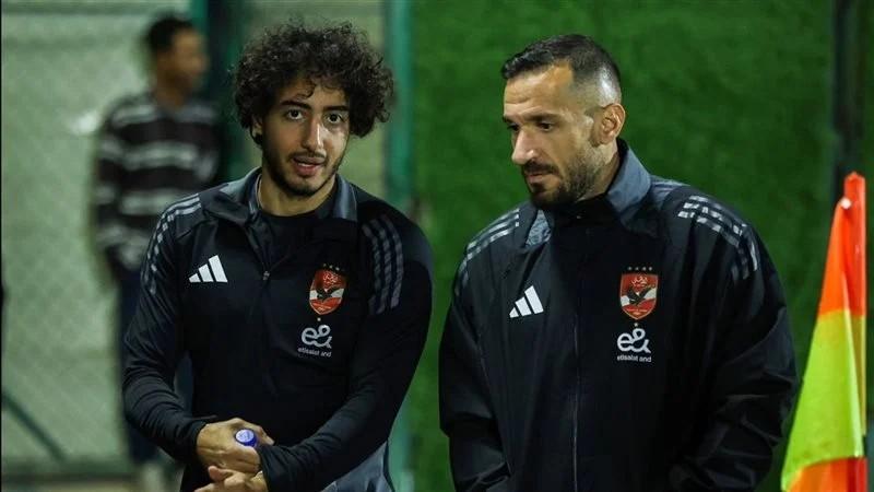 معلول ومحمد هاني يشاركان في مران الأهلي