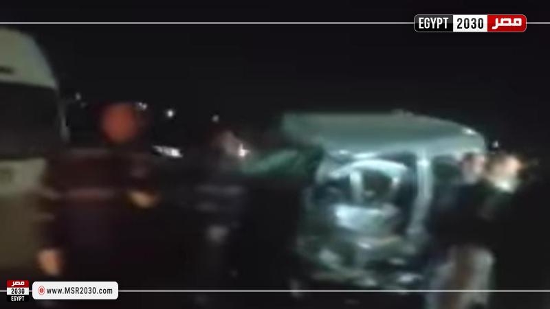 جانب من حادث الطريق الإقليمى