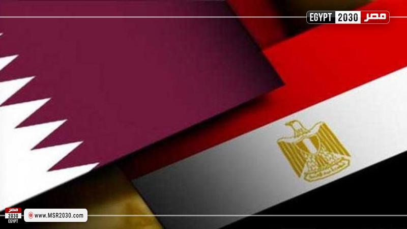 علم مصر وقطر