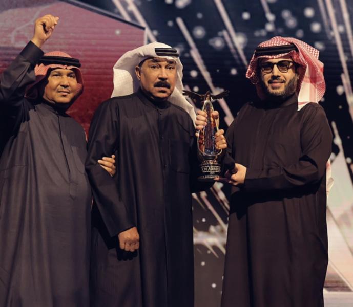 تركي آل الشيخ مع عبدالله الرويشد ومحمد عبده