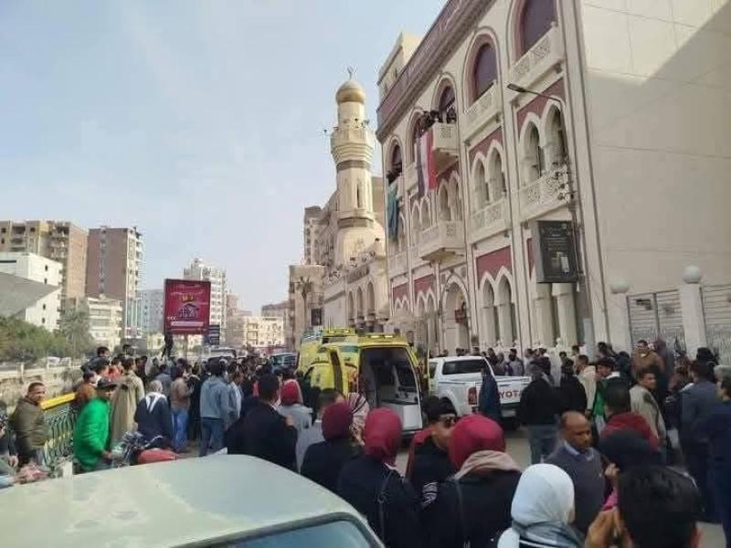 التفاصيل الكاملة فى استشهاد ضابط وإصابة آخرين داخل بنك مصر فرع الفيومl صور