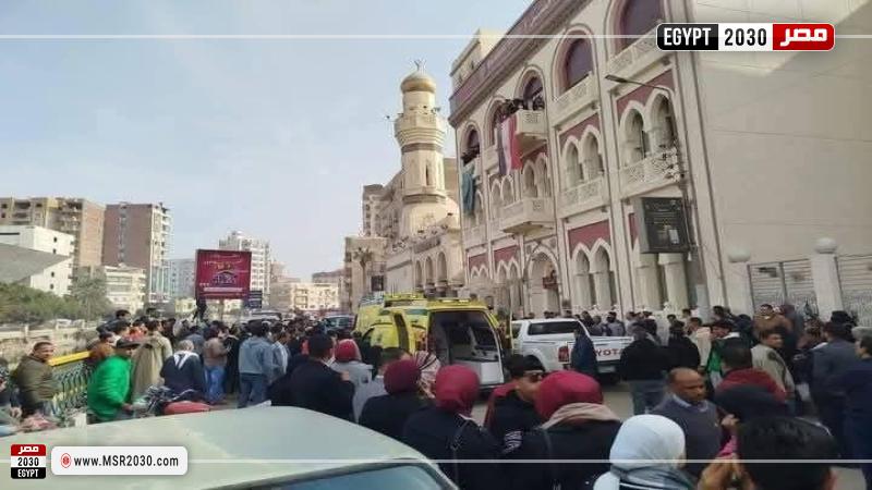 حادث بنك مصر فرع الفيوم 