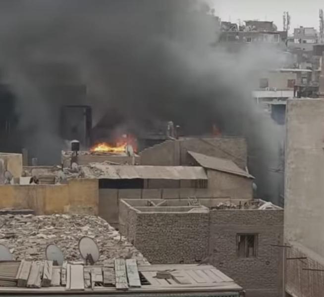 حريق مول العتبة 