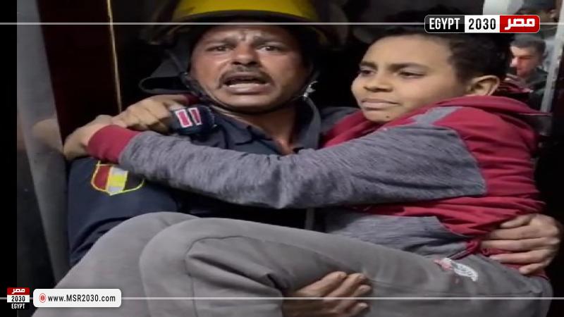 الحماية المدنية تنقذ طالب محتجز داخل مصعد عقار بالفيوم