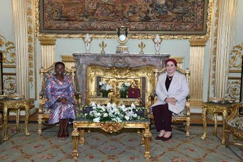 انتصار السيسي: زيارة قرينة رئيس كينيا فرصة لتوطيد الصداقة بين بلدينا