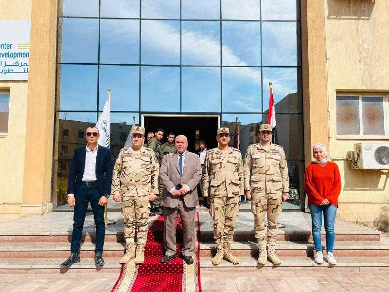 جامعة الدلتا التكنولوجية تستقبل المستشار العسكرى لمحافظة المنوفية
