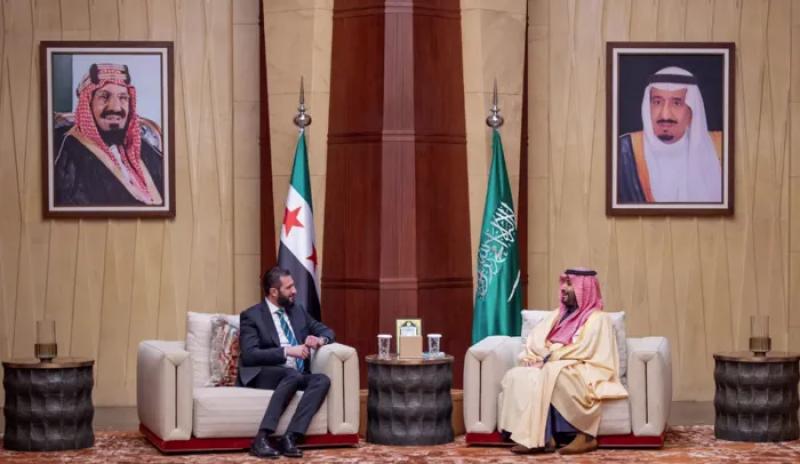 لقاء أحمد الشرع بـ ولي العهد السعودي