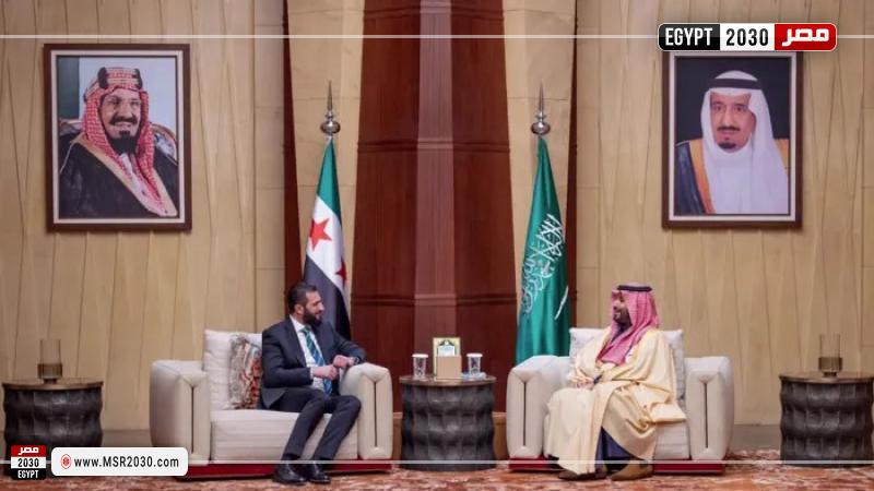 لقاء أحمد الشرع بـ ولي العهد السعودي