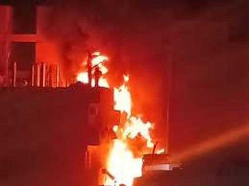 السيطرة على حريق فى فندق بمدينة إدفو بأسوان
