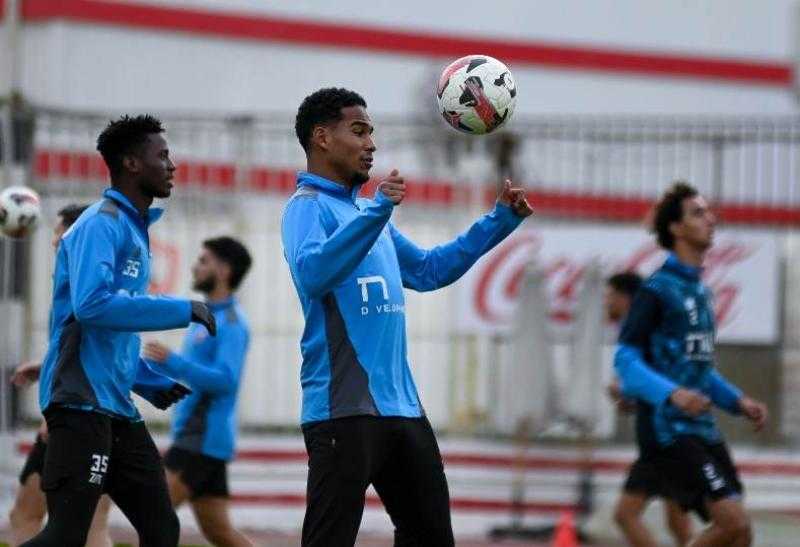تدريبات خططية وتكتيكية للاعبي الزمالك في مران اليوم