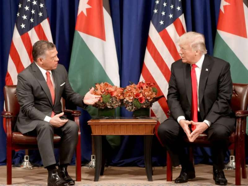 ترامب وملك الأردن
