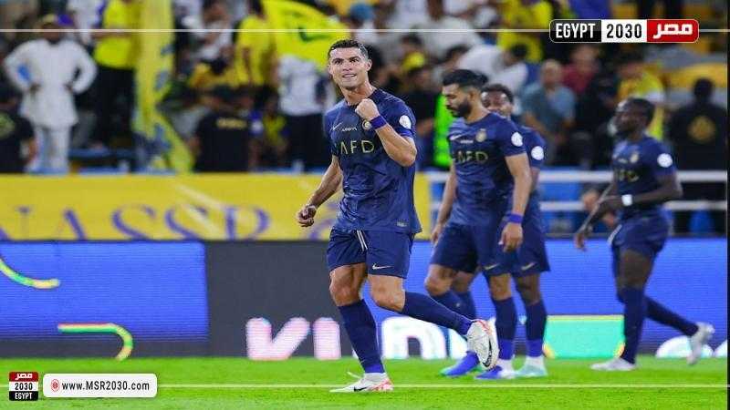 رونالدو يحتفل بحضور ولي العهد