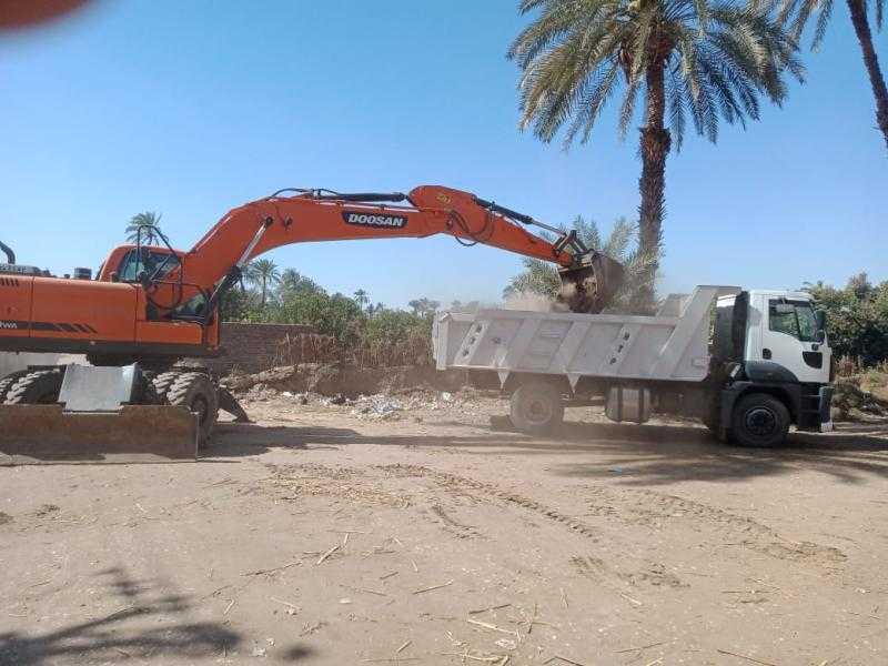 حملات نظافة مكثفة بقرية الرياينة وجزيرة أرمنت بالأقصر