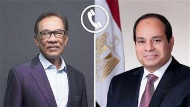 السيسي ورئيس وزراء ماليزيا: التهجير يمثل تصفية للقضية الفلسطينية