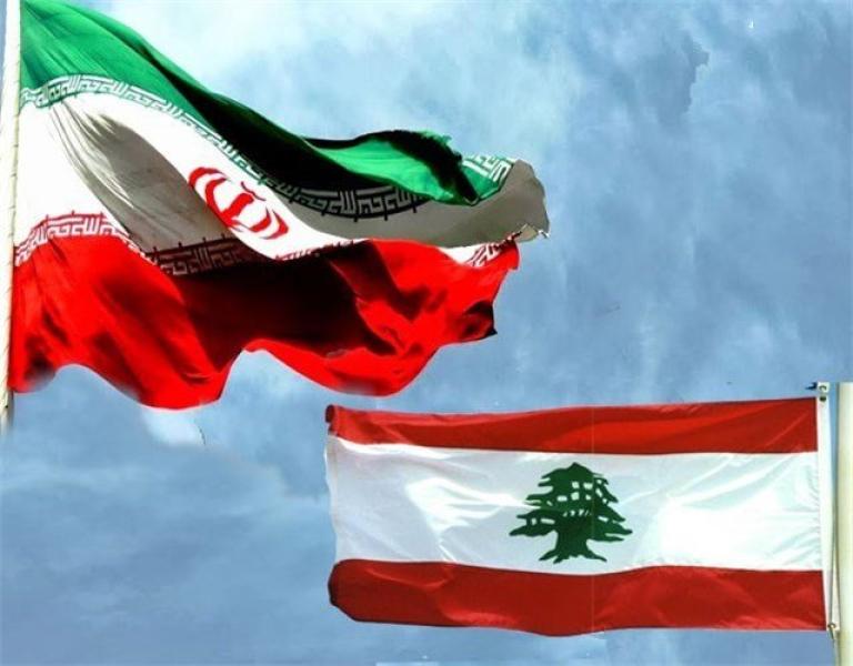 علم لبنان وإيران