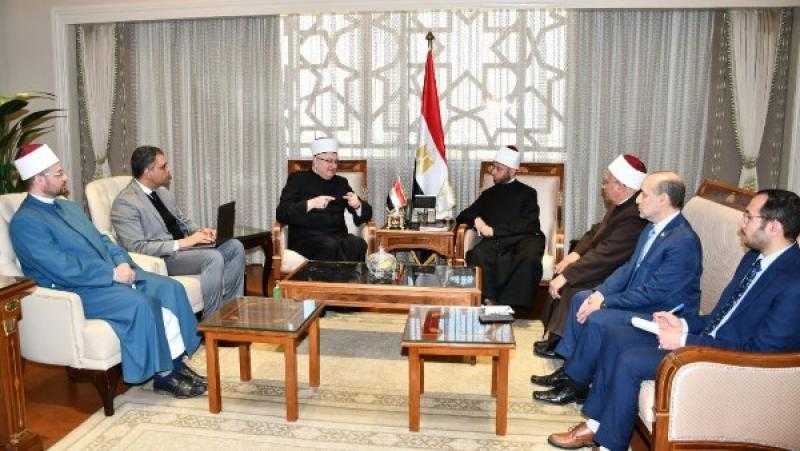 وزير الأوقاف يبحث تعزيز التعاون الديني والثقافي مع مفتي كرواتيا
