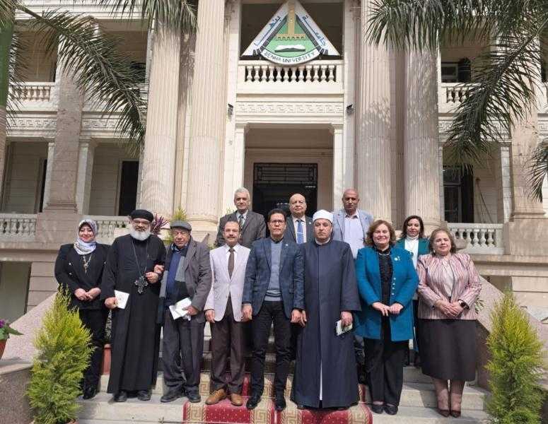 رئيس جامعة بنها يستقبل وفد بيت العائلة المصرية
