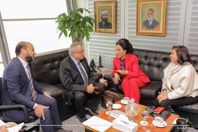 مدير مكتبة الإسكندرية يستقبل المدير العام لمتحف الكونغو