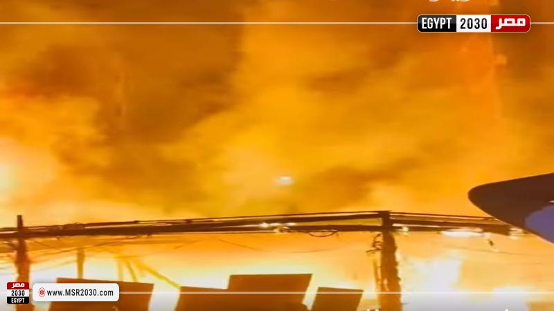 حريق يلتهم مخزن للأثاث فى مطروح