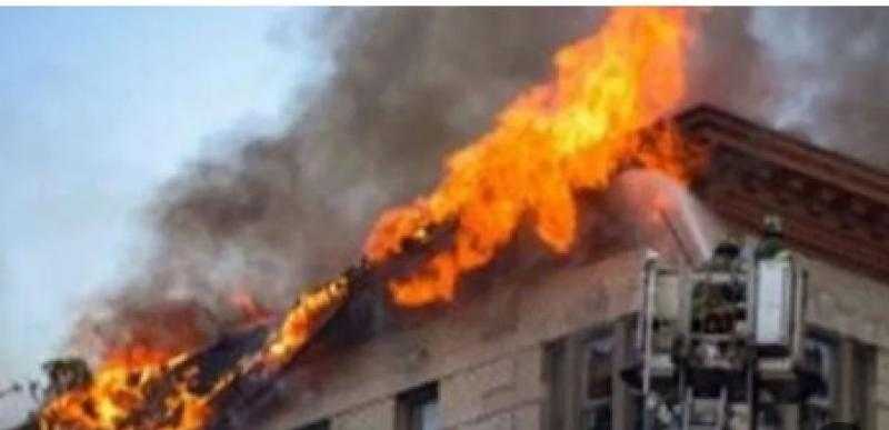 إخماد حريق في منزل بمدينة منشأة القناطر دون إصابات