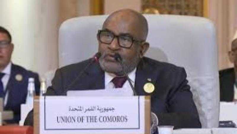 رئيس جمهورية القمر المتحدة يشيد بالخطة المصرية الشاملة لإعادة إعمار غزة