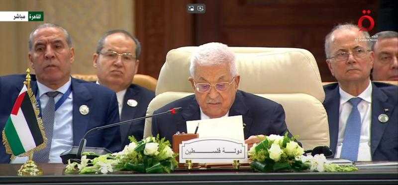 الرئيس الفلسطيني: نرفض التهجير ونقترح تهدئة طويلة الأمد ودعم الأونروا