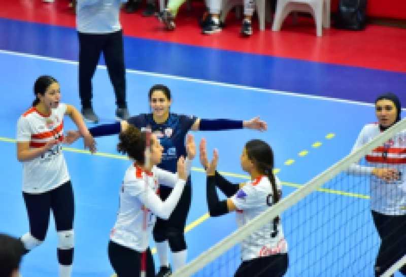 كرة الطائرة | سيدات الزمالك يتأهلن إلى نهائي كأس مصر