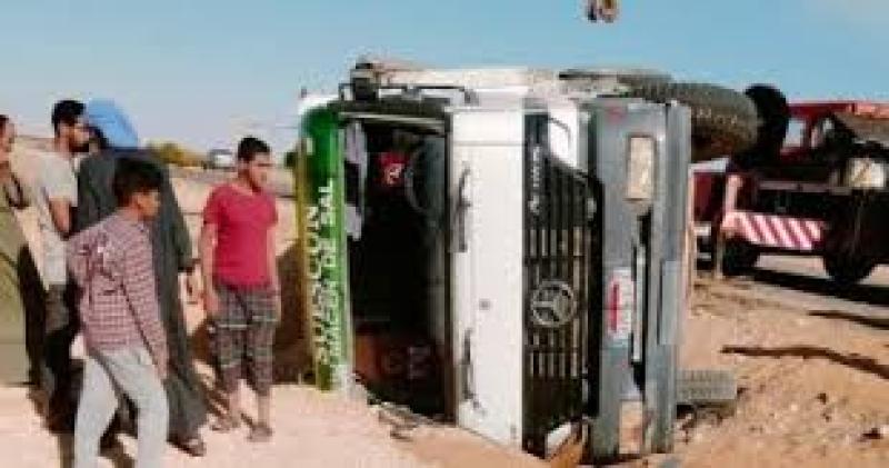 انقلاب سيارة نقل 