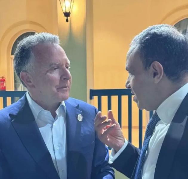 من لقاء وزير الخارجية المصري بدر عبدالعاطي مع المبعوث الأمريكي للشرق الأوسط ستيف ويتكوف
