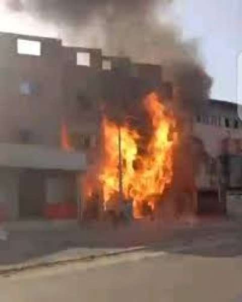 انفجار أسطوانة غاز 