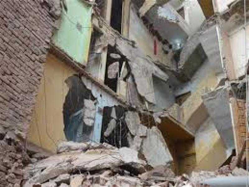 انهيار عقار فى بولاق أبو العلا دون وقوع خسائر بشرية