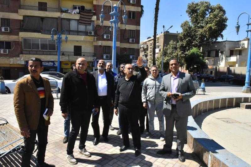 محافظ أسيوط يتفقد أعمال التطوير والتجميل أسفل كوبرى الهلالي ومنطقة أبراج المشتل بالوليدية بحي شرق