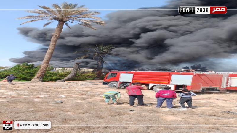 حريق في مصنع كيماويات بمركز بلبيس في الشرقية